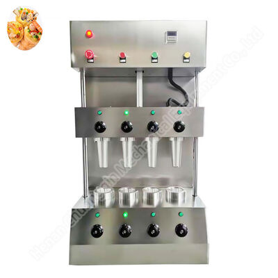 Conical Pizza Making Forming Machine Edible Waffle Cup Maker Pizza Cone Forming Machine