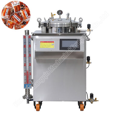 High Temperature Food Vertical Autoclave Machine Retort Sterilizer For Bottle Jar Sterilizing Retort Canned Food