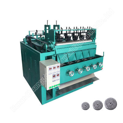 Combined Stainless Steel Scrubber Making Machine 5 Ball 5 Head Scourer For Making Steel Balls